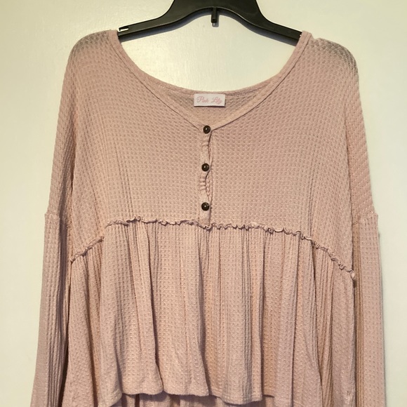 Oversized pink Lilly shirt - Picture 1 of 4